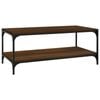vidaXL Coffee Table Brown Oak Engineered Wood Couch End Table Bedside Table