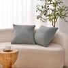 Dreamaker Otis Teddy Fleece Cushion Covers - Set of 2 Fog 45x45cm