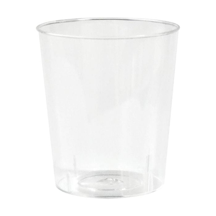 24x 20pc Partyware Reusable Jumbo Shot Glasses Set 60ml Clear