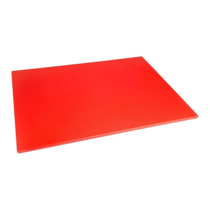 Hygiplas Chopping Board Low Density Red 600x450x10mm Kitchen Food Prep