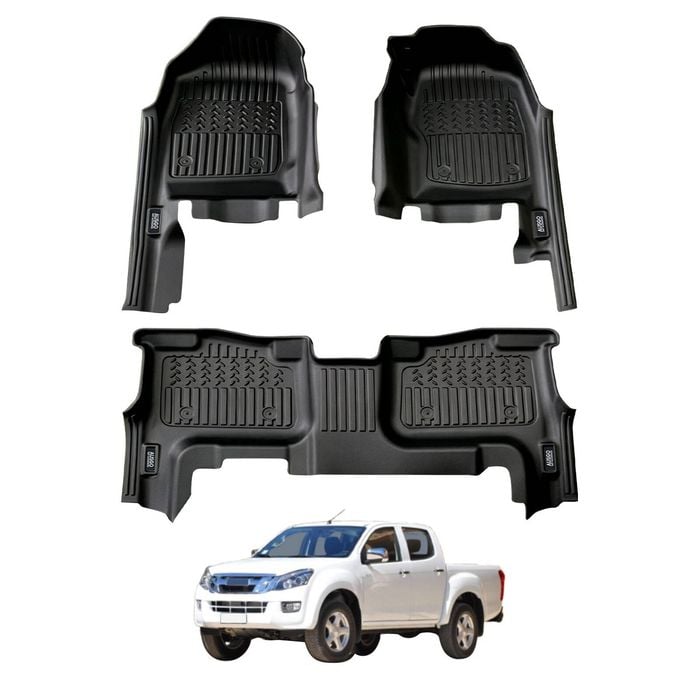 AUSGO 7D Car Floor Mats For ISUZU D-MAX DMAX 2008-2012 All-Weather Floor Liners