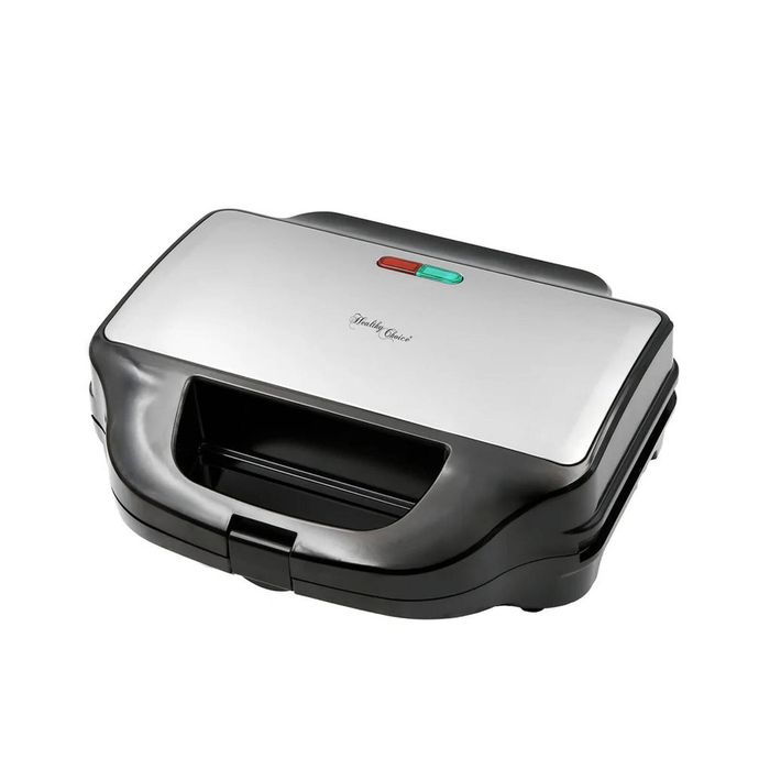 Healthy Choice Sandwich Press with 3 Interchangeable Plates - Toasties & Waffles