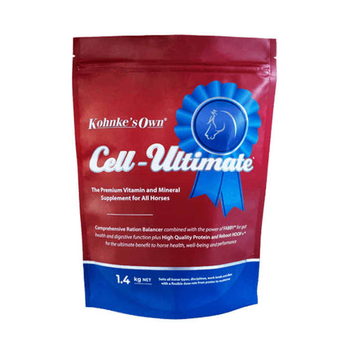 Kohnkes Own Cell-Ultimate Vitamin & Mineral Supplement for Horses 1.4Kg
