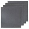 4pc Ladelle Seno Polyester/Linen Napkin/Serviette Charcoal Tableware 45x45cm