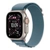 Apple Watch Ultra 3 49mm GPS + Cellular Natural Titanium Case w/ Light Blue Alpine Loop (Small)