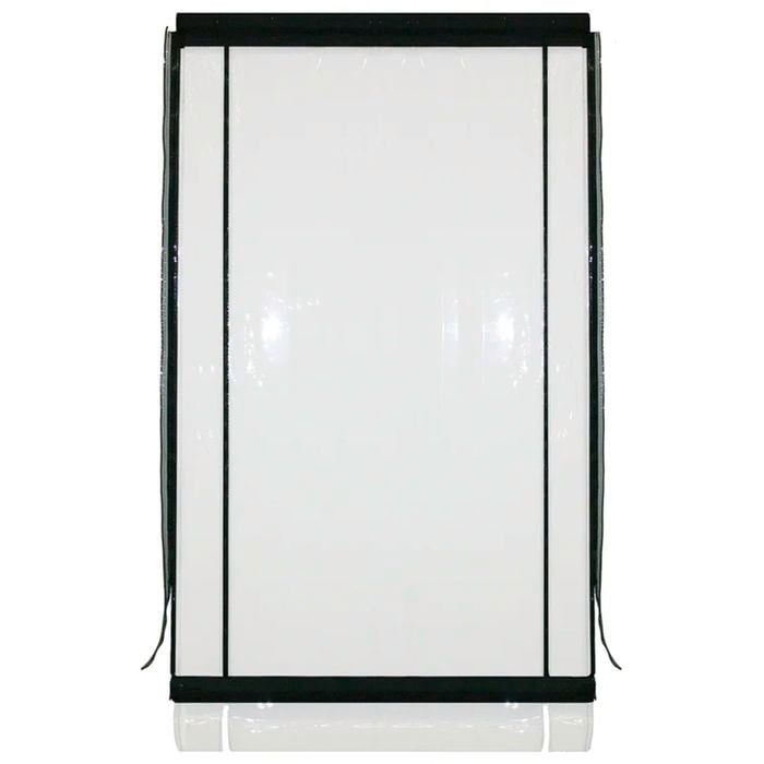 Smart Home Products 90 x 240cm 0.75mm Clear With Black Trim PVC Outdoor Bistro Blind