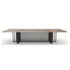 Modern Furniture VIDAL Boardroom Table 240x120cm - Warm Oak & Black
