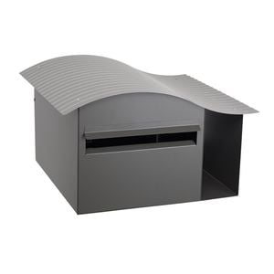 Sandleford Woodland Grey Silver Epic Post Mount Letterbox