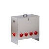 Yes4pets Xxl Galvanized Chicken Feeder 10 Ports Poultry Trough With Legs And Plastic Dividers