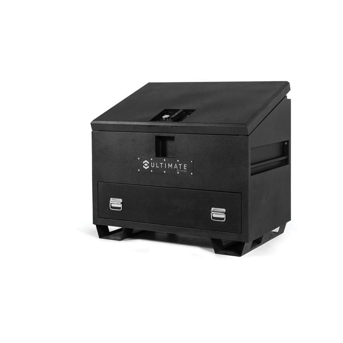 Ultimate Storage Site Box With Angled Lid And Drawer