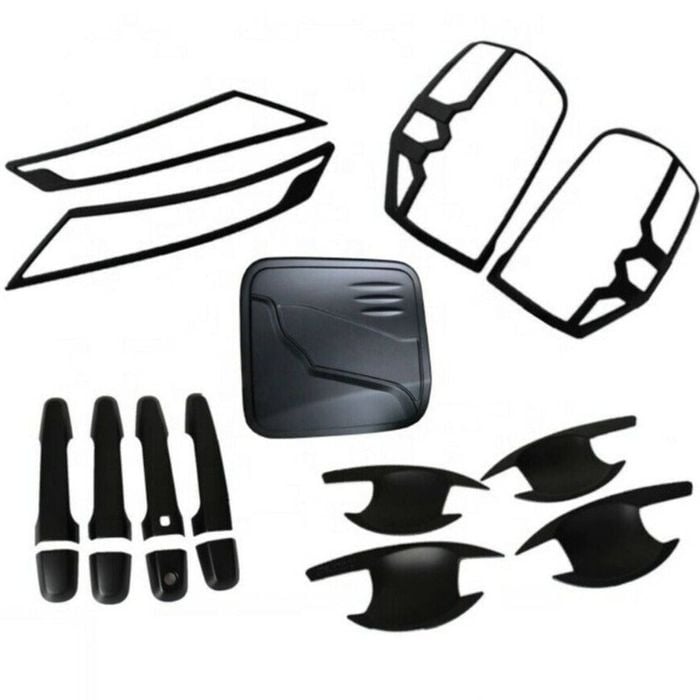 Matte Black 5-piece Exterior Cover Set For Mitsubishi Triton Mr 2019-2026