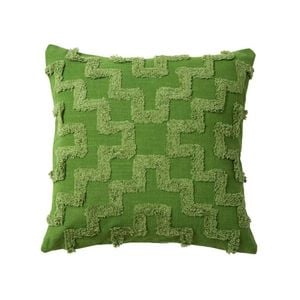 Accessorize Bedroom Collection 45cm x 45cm Green Janni Filled Cushion