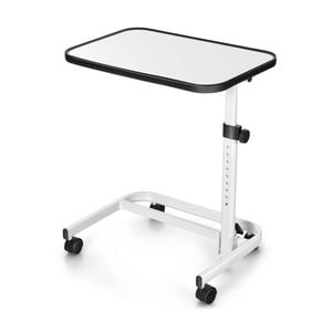 Costway Laptop Desk Overbed Desk Angle-adjustable Desk Bedside Table White