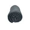 Bloomington Solid Colour Soft Coral Fleece Throw Rug 127 x 152 cm Charcoal