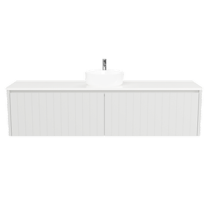 New England Joinery 1800mm Noble Centre Basin SilkSurface Top Wall Hung Vanity