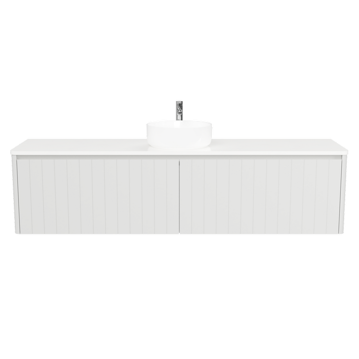 New England Joinery 1800mm Noble Centre Basin SilkSurface Top Wall Hung Vanity