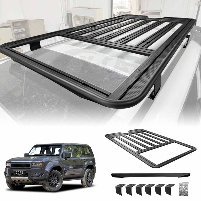 Roof Luggage Rack for Toyota Prado 250 Series GX/GXL 2024-Onwards Multi-Functional Aluminum Alloy