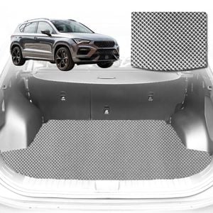 6D Diamond Car Boot Mat for Cupra Ateca 2016-Current-Cargo Mat-Grey-Outback GT
