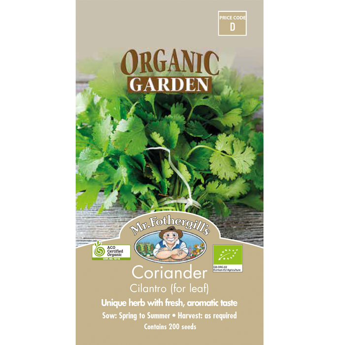 Mr Fothergill's Cilantro Coriander Organic Seeds