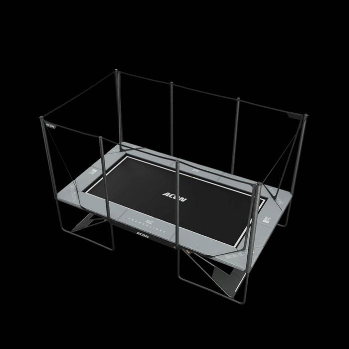 Acon X 17ft Rectangular Trampoline Grey Edition Bunnings Australia