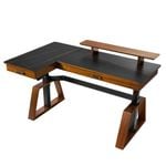 Eureka Ark Pro TX60L-B L Shaped Executive Slate Standing Desk with Two-Drawer
