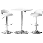 Artiss Bar Table and Stools Set Dining Desk Kitchen Chairs Cafe Pub