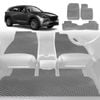 6D Diamond Car Floor Mats for Mazda CX-5 2017-2025-Full Set-Grey-Outback GT