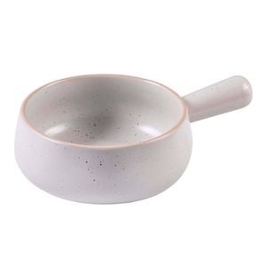 Ladelle Nestle 22.8cm Round Stoneware Soup Bowl - White