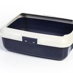 Salesbay Large Quality Pet Cat Kitty Litter Pan Tray Box With Rim 50X40X16cm