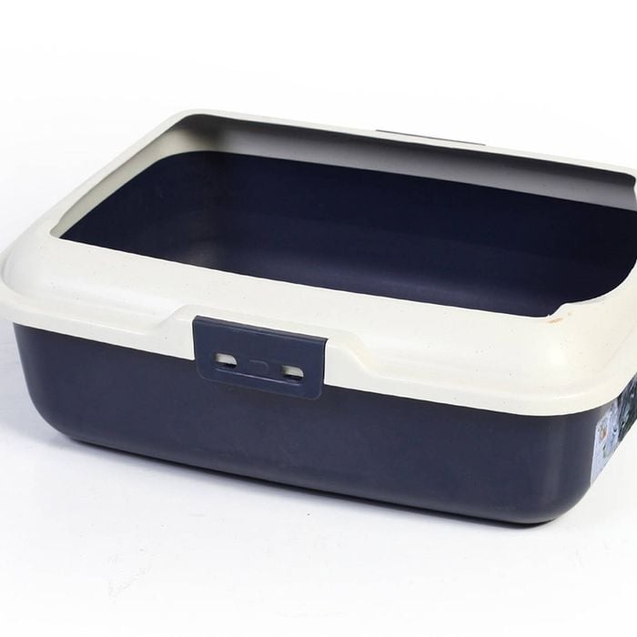 Salesbay Large Quality Pet Cat Kitty Litter Pan Tray Box With Rim 50X40X16cm