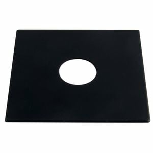 Kinetic 75 x 75mm Black Stainless Steel 1/2" Square Flat Cover Plate