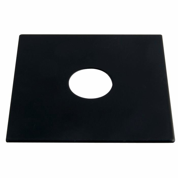 Kinetic 75 x 75mm Black Stainless Steel 1/2" Square Flat Cover Plate