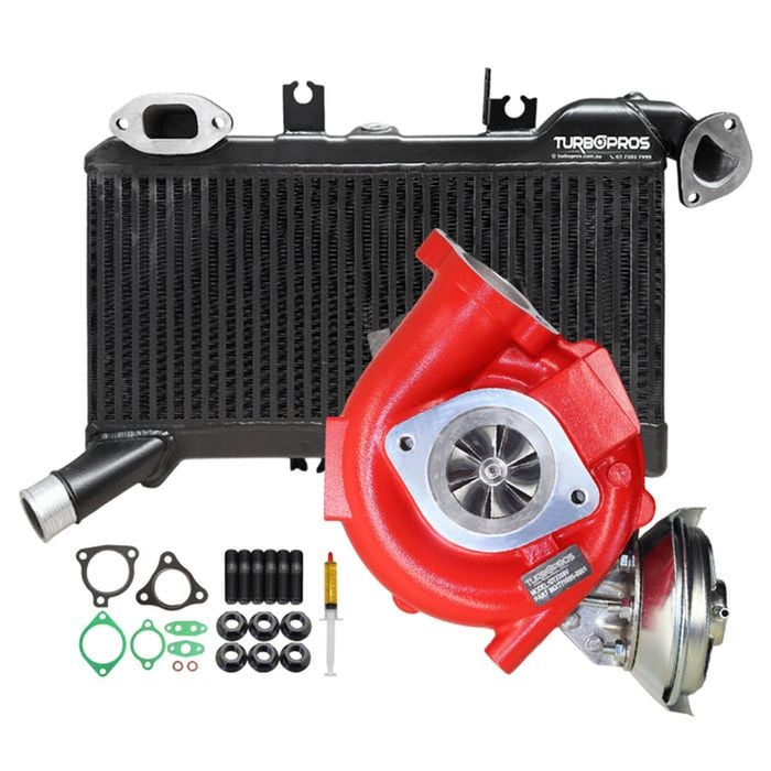 GEN1 High Flow Turbo Charger With 60mm Intercooler For Toyota LandCruiser 79 Series VDJ79R 1VD-FTV V8 4.5L