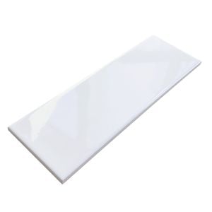 Duratile 10 x 30cm 1.02m² White Gloss Subway Wall Tile - 34 Carton