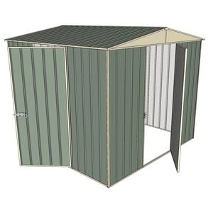 Build-a-Shed 2.3 x 2.3 x 2.3m Dual Hinged Door Shed - Green