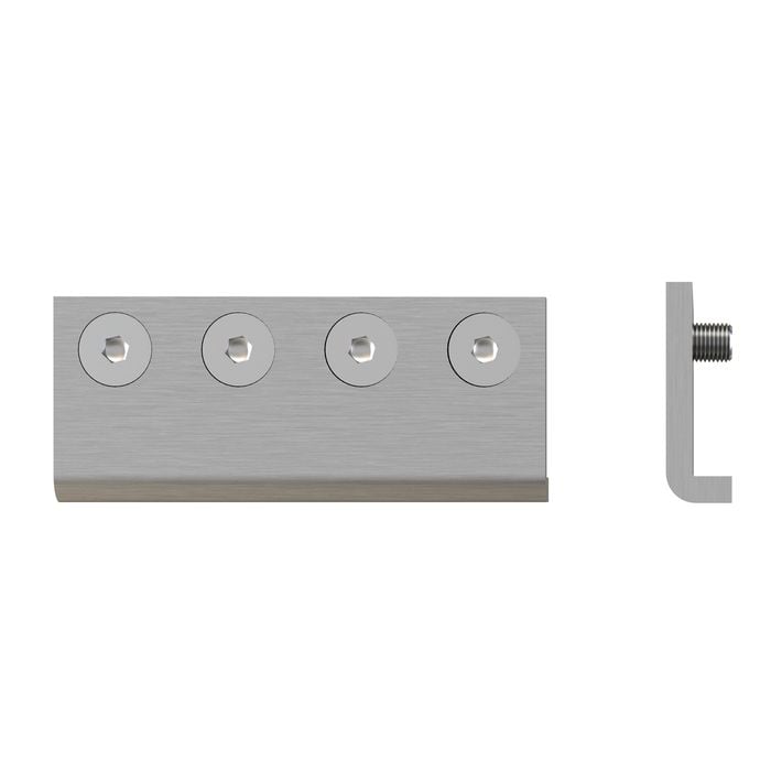 Rolltrak Satin Nickel Barn Door Track Joiner