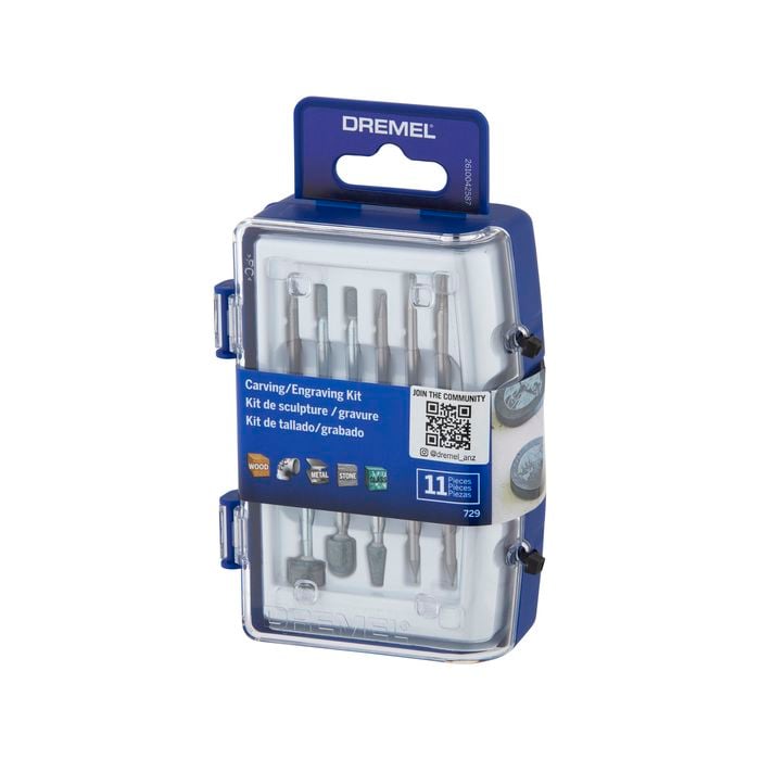 Dremel 11 Piece Carving and Engraving Micro Accessory Kit (729)