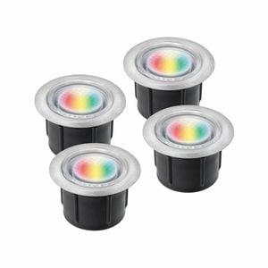 Brilliant RGB Colour Valla DIY LED Deck Light Add On Kit - 4 Pack