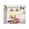 3D Pink Rose Buds 34 Bed Pillowcases Quilt King Single Size