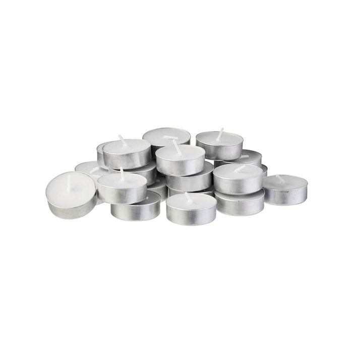 White Citronella Tealight Candle - 50 Pack 