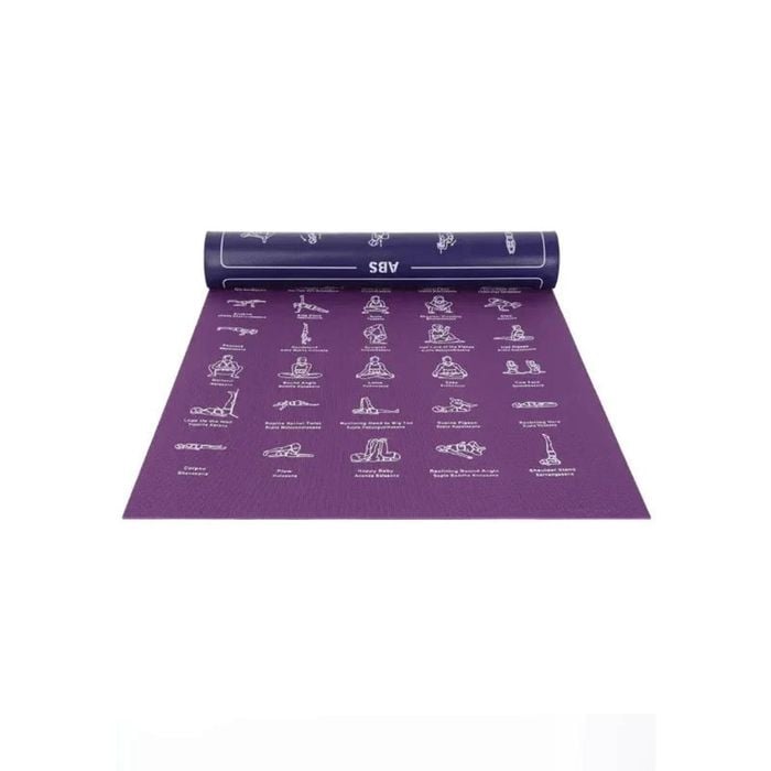 NNETM PVC Non-Slip Men's Fitness Mat for Yoga & Pilates (Purple)