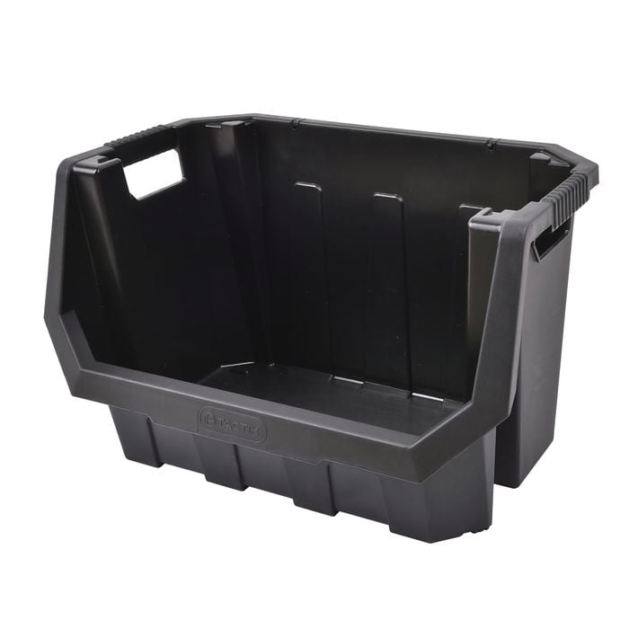 Tactix Heavy Duty Multi Purpose Stackable Storage Bin - 40L