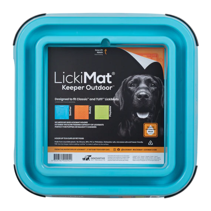 LickiMat Turquoise Outdoor Keeper Ant Free Rim - Fits Classic & Tuff LickiMats for Dogs