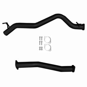 Ignite Exhausts Dpf Back For Mazda Bt50 3.2l 3" With Straight Pipe Only Black Aluminised Steel
