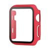 PC Full Cover Watch Case Tempered Screen Protector - For Apple iWatch 40mm (Red)