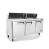 Atosa Three Door Sandwich Prep Table Refrigerator Msf8304
