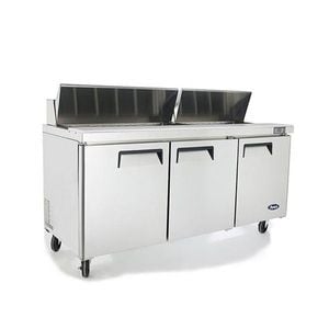 Atosa Three Door Sandwich Prep Table Refrigerator Msf8304