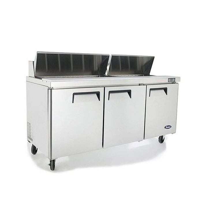 Atosa Three Door Sandwich Prep Table Refrigerator Msf8304