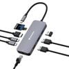 Verbatim Usb-c Pro Multiport Hub 9 Ports,1 X Hdmi, 1 X Rj45, 2 X Usb-c 3.2 Gen2, 1 X Usb-a 3.2 Gen2