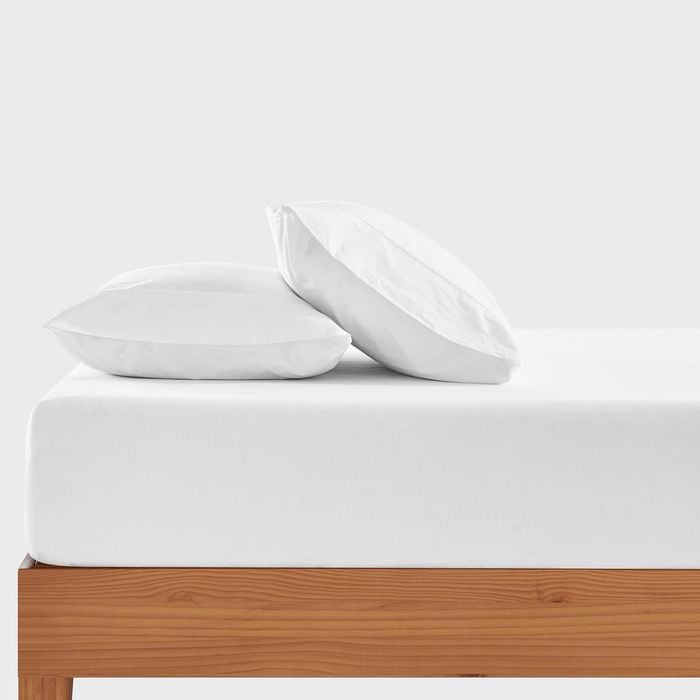 Dreamaker 300TC Cotton Percale Combo Fitted Sheet Set White Super King Bed